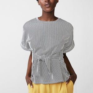 NWT Express Striped Tie Waist Top